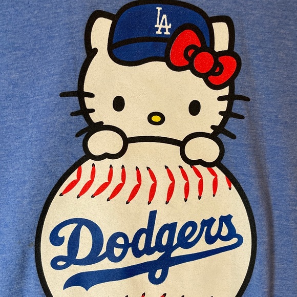 Hello Kitty Shirts Hello Kitty Sanrio X Mlb Los Angeles Dodgers 28